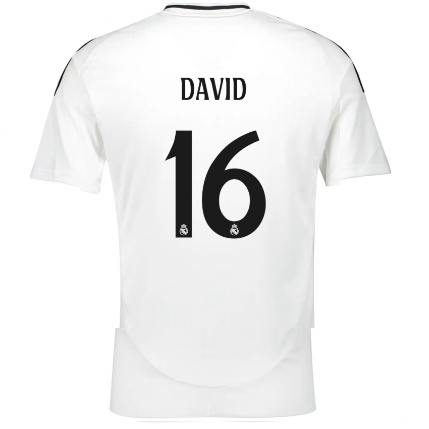 Kinder Antonio David #16 Weiß Heimtrikot Trikot 2024/25 T-Shirt Österreich