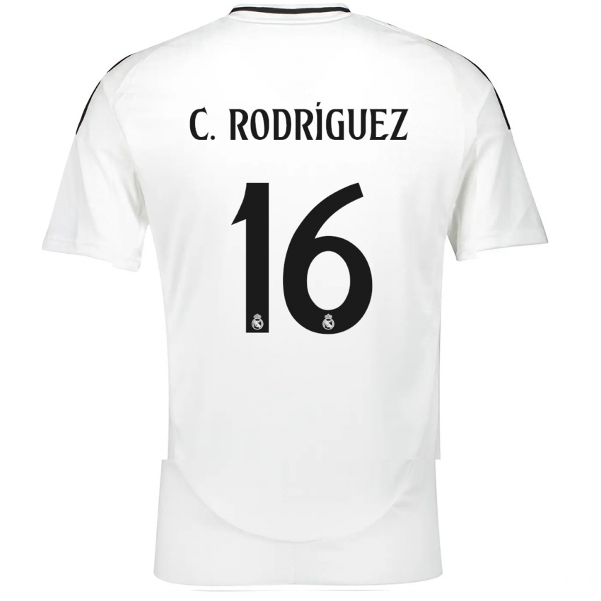 Kinder Carlos Rodríguez #16 Weiß Heimtrikot Trikot 2024/25 T-Shirt Österreich