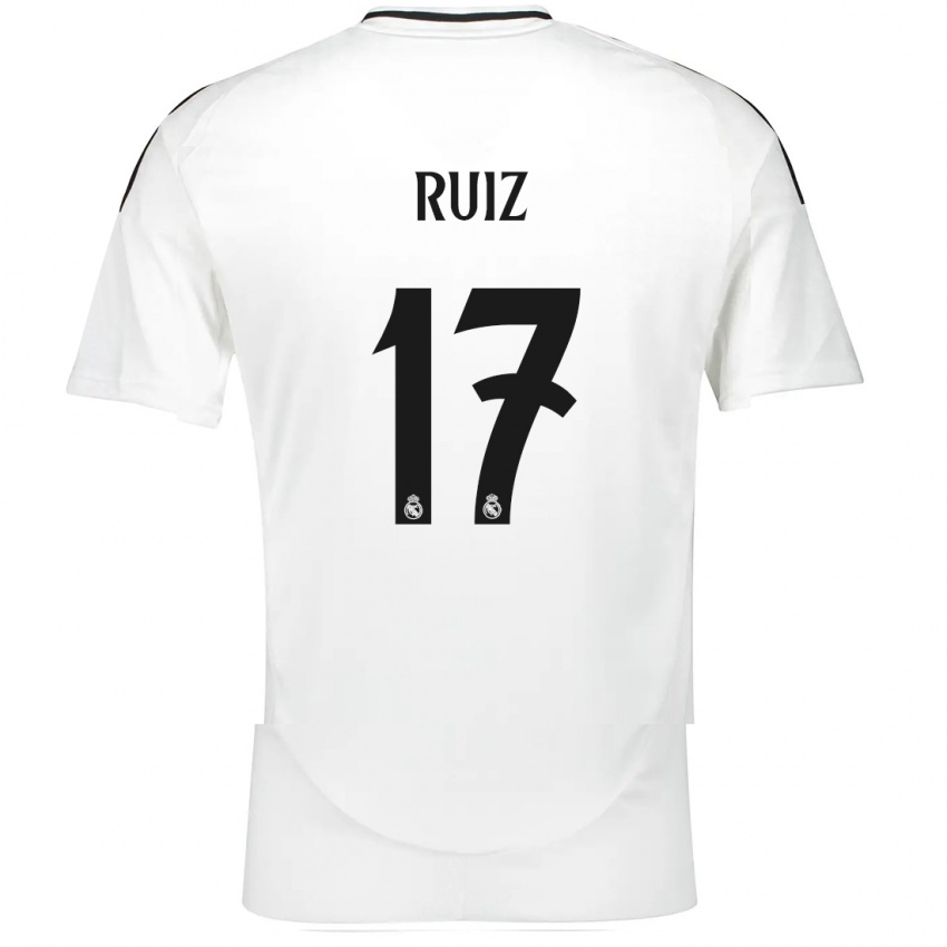 Kinder David Ruiz #17 Weiß Heimtrikot Trikot 2024/25 T-Shirt Österreich