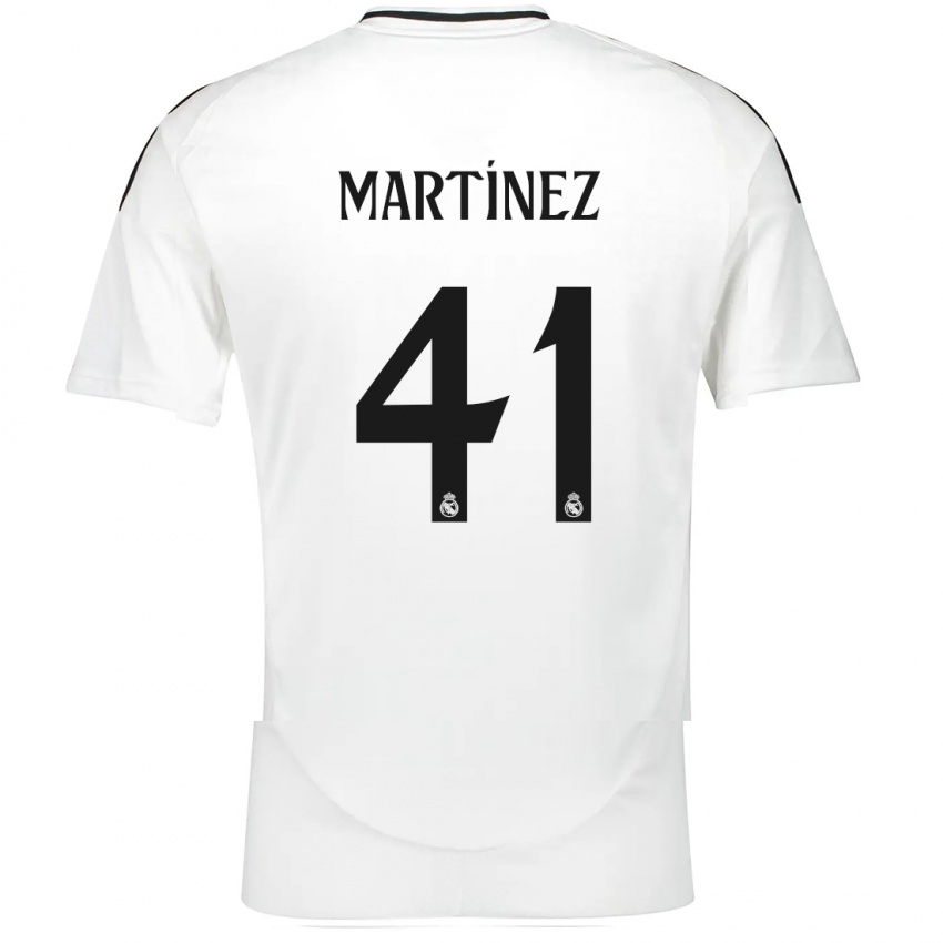 Kinder Joan Martínez #41 Weiß Heimtrikot Trikot 2024/25 T-Shirt Österreich