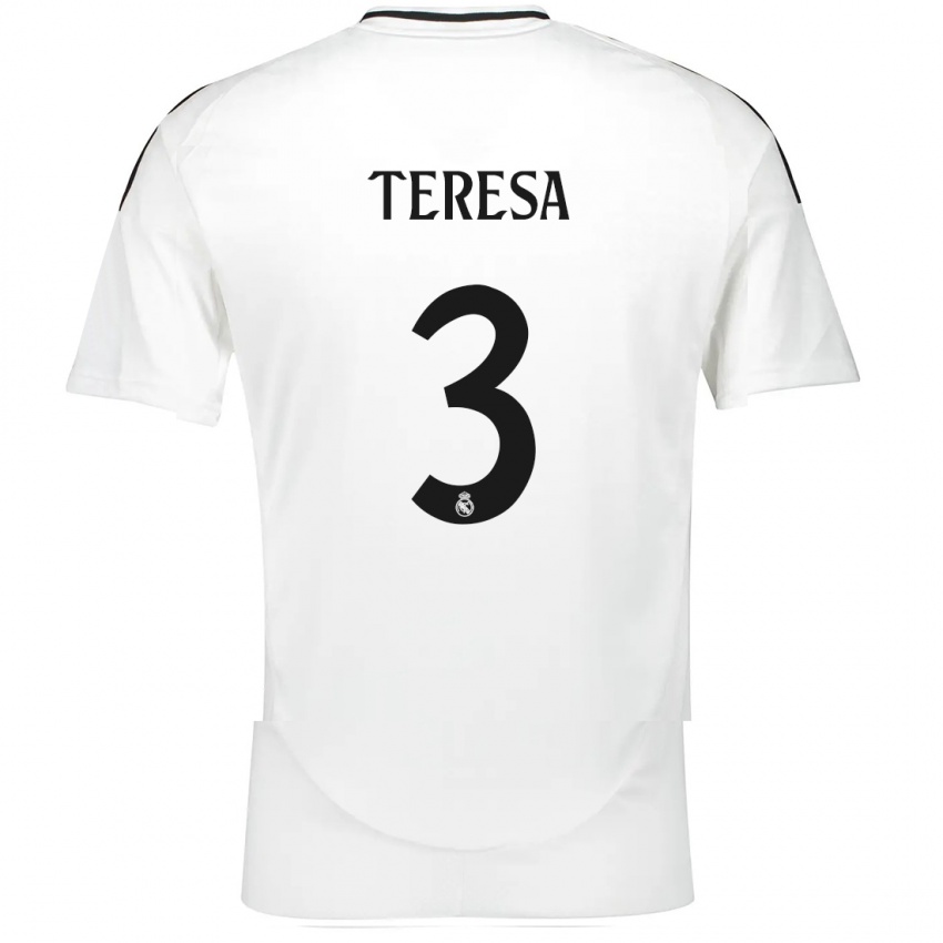 Kinder Teresa Abelleira #3 Weiß Heimtrikot Trikot 2024/25 T-Shirt Österreich