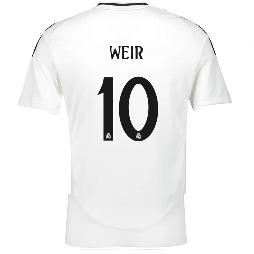 Kinder Caroline Weir #10 Weiß Heimtrikot Trikot 2024/25 T-Shirt Österreich