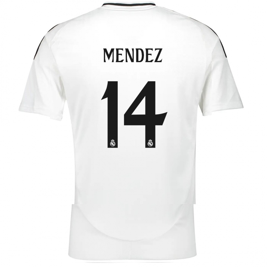 Kinder María Méndez #14 Weiß Heimtrikot Trikot 2024/25 T-Shirt Österreich