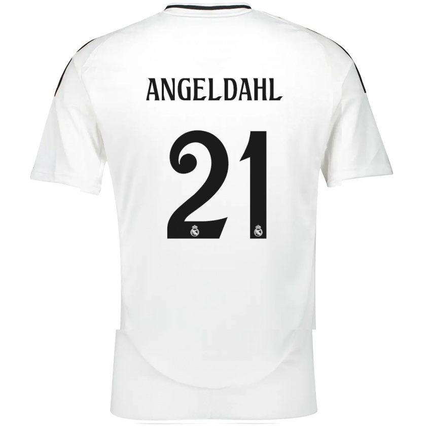 Kinder Filippa Angeldahl #21 Weiß Heimtrikot Trikot 2024/25 T-Shirt Österreich