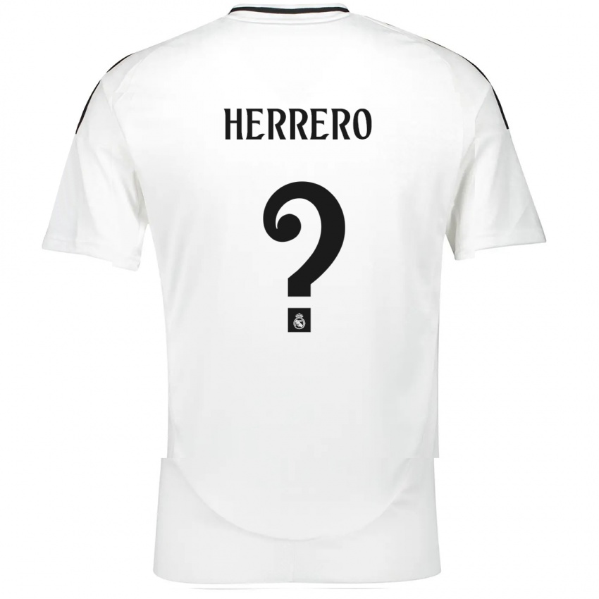 Kinder Enrique Herrero #0 Weiß Heimtrikot Trikot 2024/25 T-Shirt Österreich