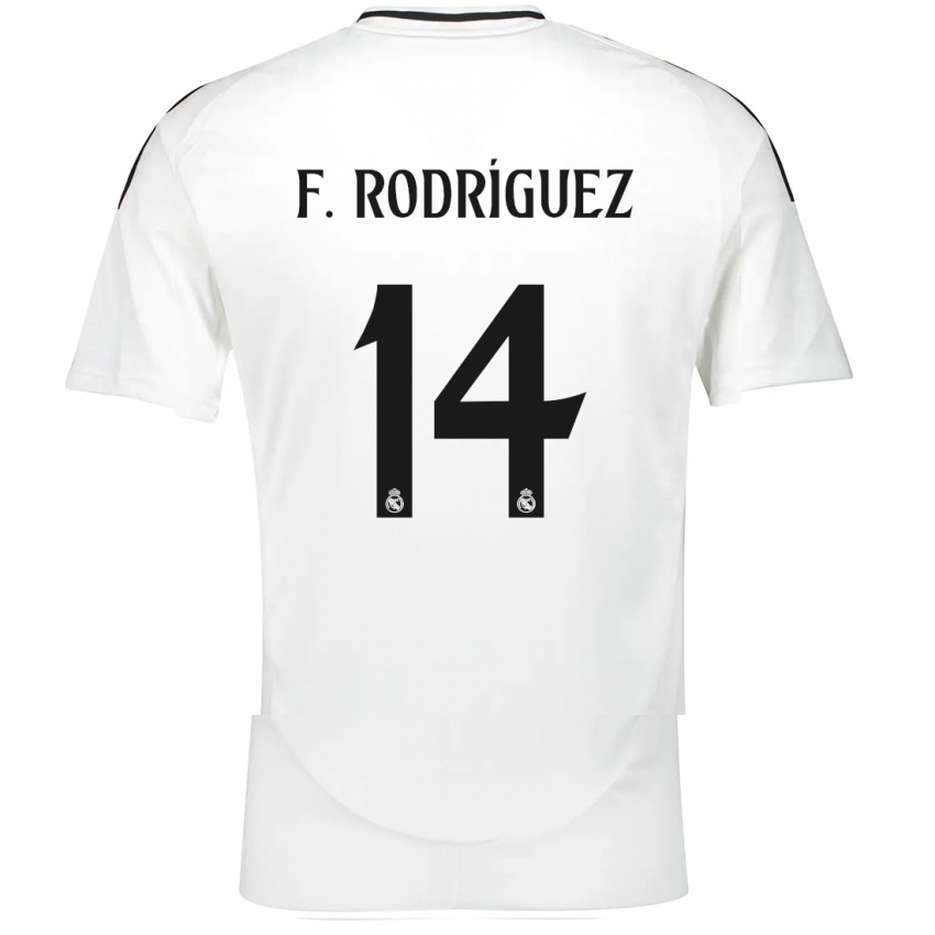 Kinder Fer Rodríguez #14 Weiß Heimtrikot Trikot 2024/25 T-Shirt Österreich