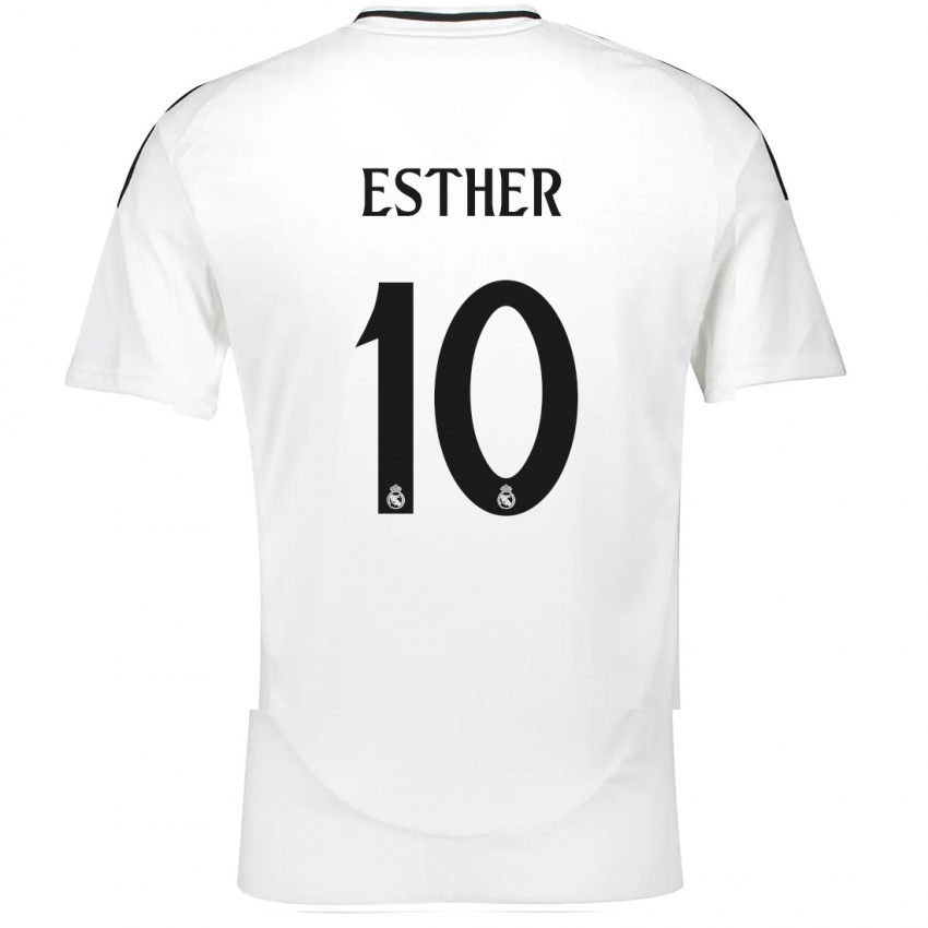 Kinder Esther Gonzalez #10 Weiß Heimtrikot Trikot 2024/25 T-Shirt Österreich