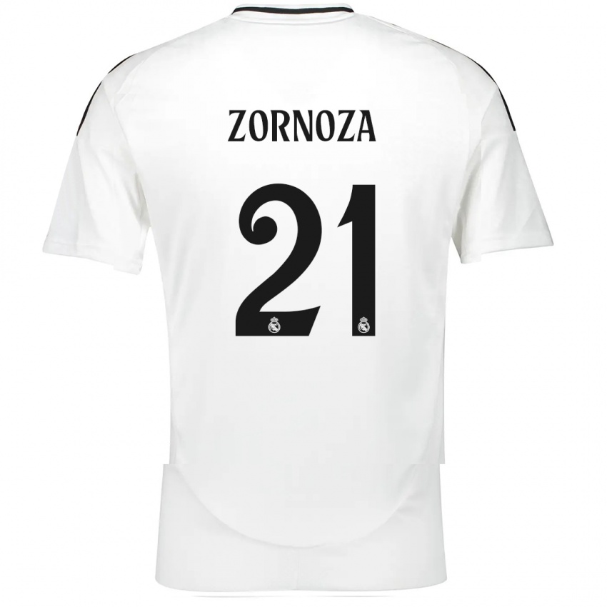 Kinder Claudia Zornoza #21 Weiß Heimtrikot Trikot 2024/25 T-Shirt Österreich