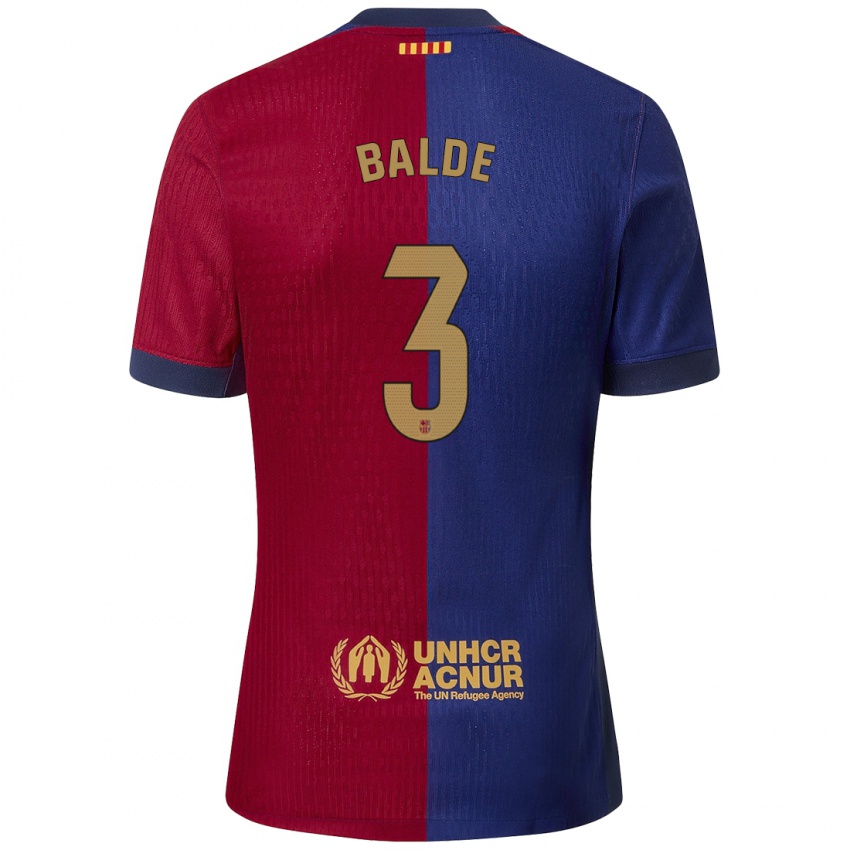 Kinder Alejandro Balde #3 Blau Rot Heimtrikot Trikot 2024/25 T-Shirt Österreich