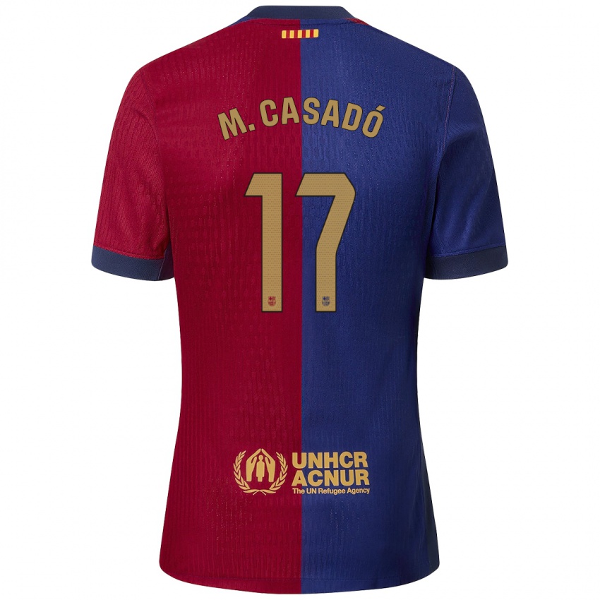 Kinder Marc Casado #17 Blau Rot Heimtrikot Trikot 2024/25 T-Shirt Österreich