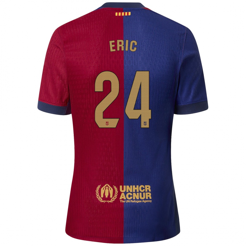 Kinder Eric Garcia #24 Blau Rot Heimtrikot Trikot 2024/25 T-Shirt Österreich