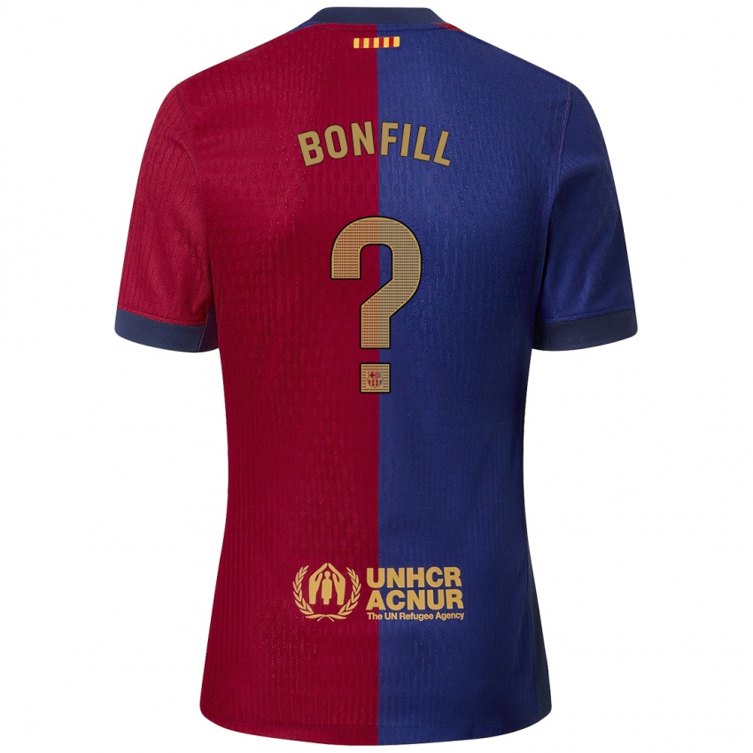 Kinder Max Bonfill #0 Blau Rot Heimtrikot Trikot 2024/25 T-Shirt Österreich