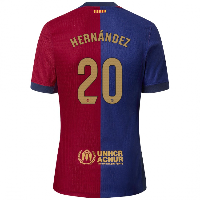 Kinder Unai Hernández #20 Blau Rot Heimtrikot Trikot 2024/25 T-Shirt Österreich