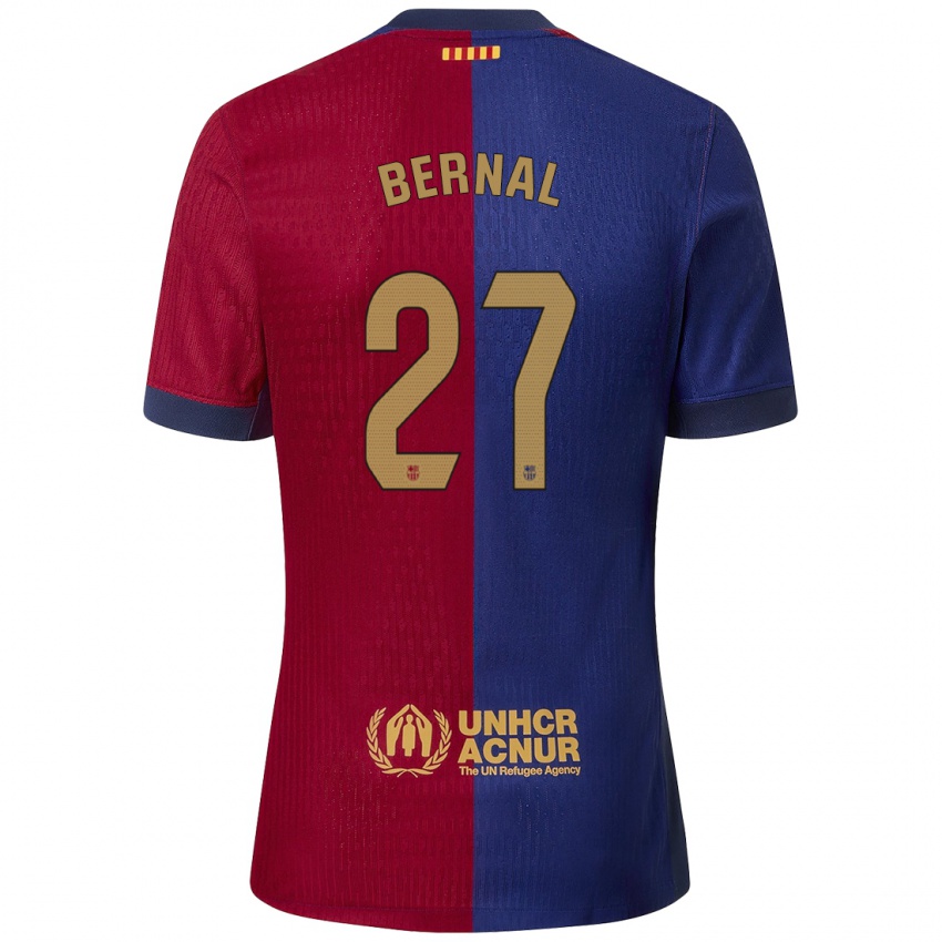 Kinder Marc Bernal #27 Blau Rot Heimtrikot Trikot 2024/25 T-Shirt Österreich