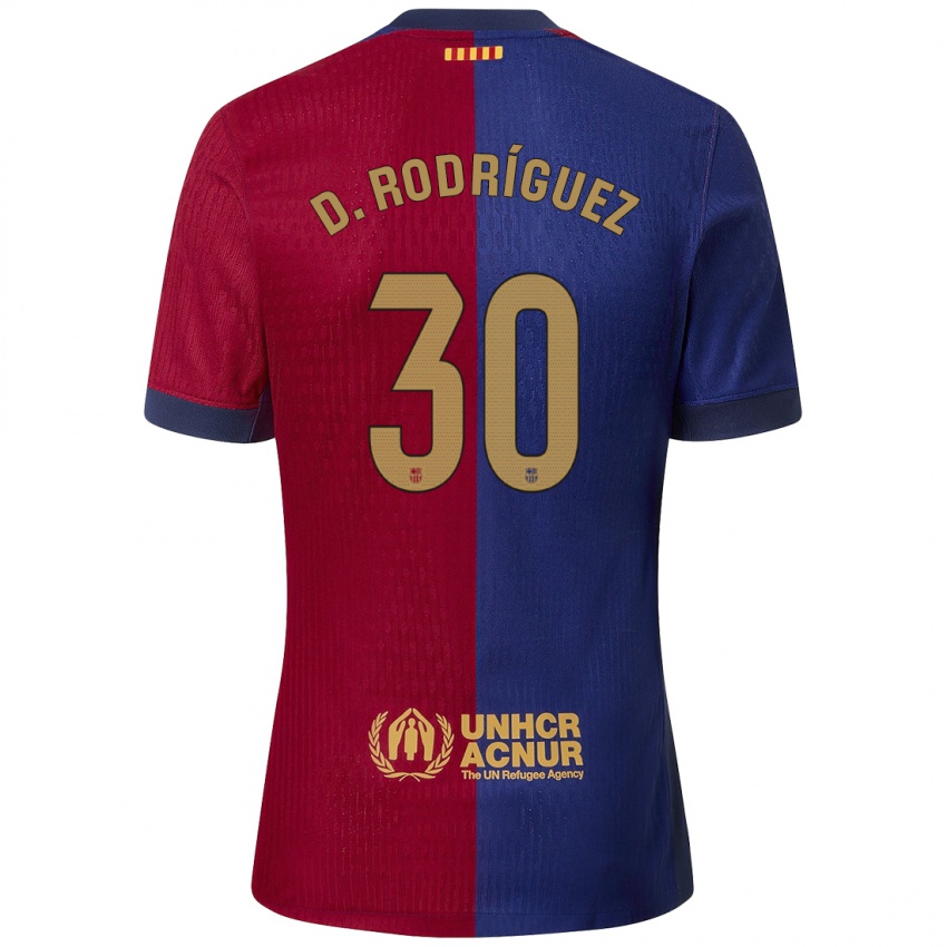 Kinder Dani Rodríguez #30 Blau Rot Heimtrikot Trikot 2024/25 T-Shirt Österreich