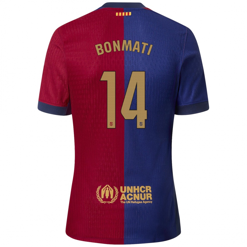 Kinder Aitana Bonmatí #14 Blau Rot Heimtrikot Trikot 2024/25 T-Shirt Österreich