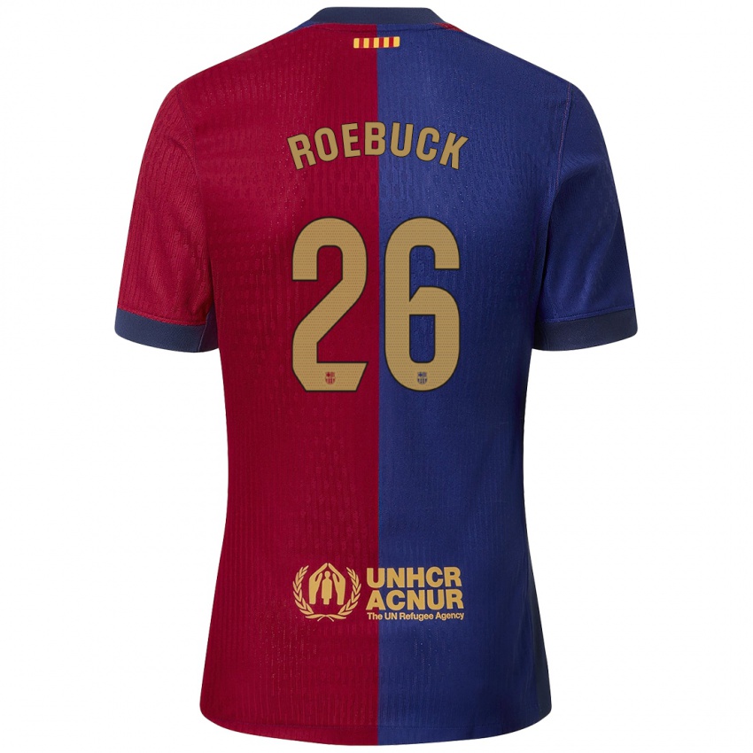 Kinder Ellie Roebuck #26 Blau Rot Heimtrikot Trikot 2024/25 T-Shirt Österreich