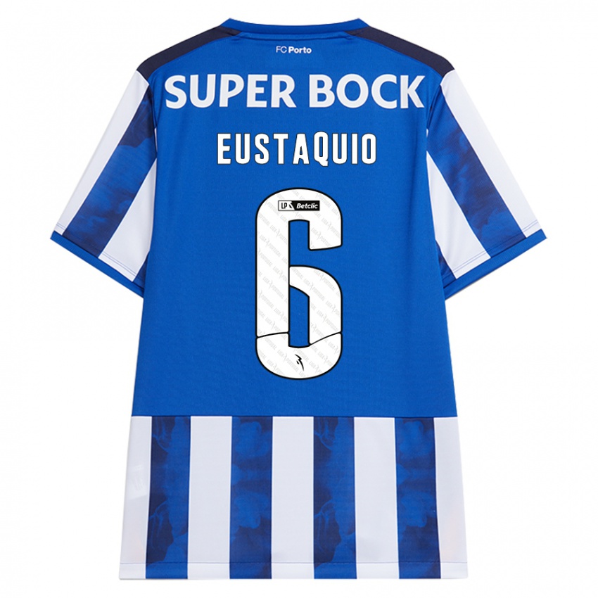 Kinder Stephen Eustaquio #6 Blau Weiß Heimtrikot Trikot 2024/25 T-Shirt Österreich