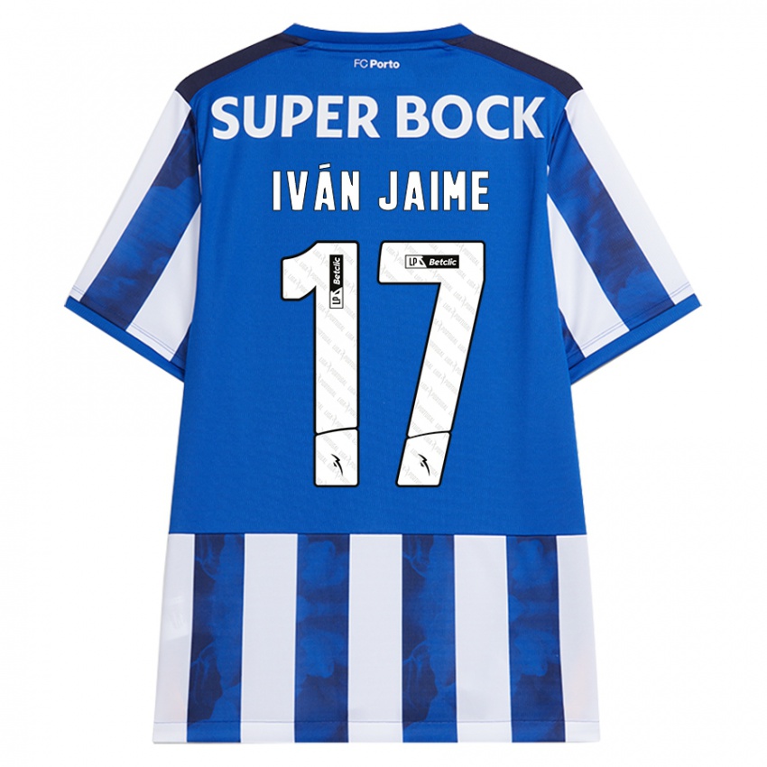 Kinder Iván Jaime #17 Blau Weiß Heimtrikot Trikot 2024/25 T-Shirt Österreich