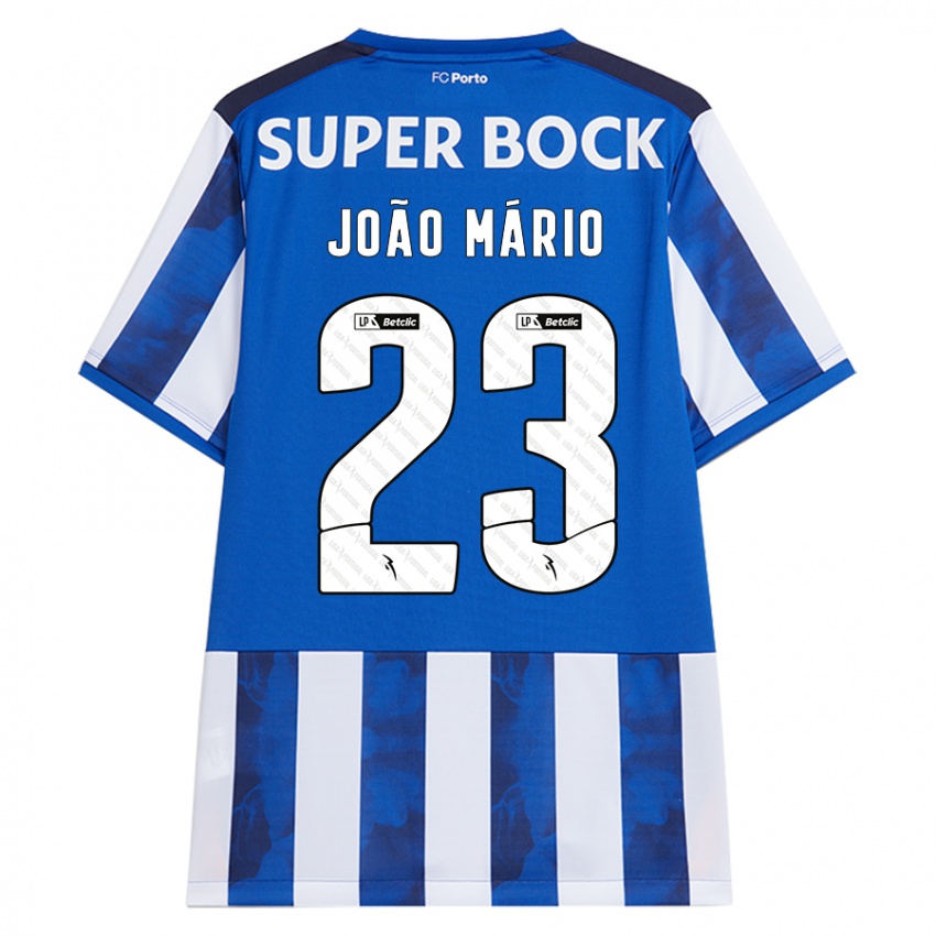 Kinder Joao Mario #23 Blau Weiß Heimtrikot Trikot 2024/25 T-Shirt Österreich