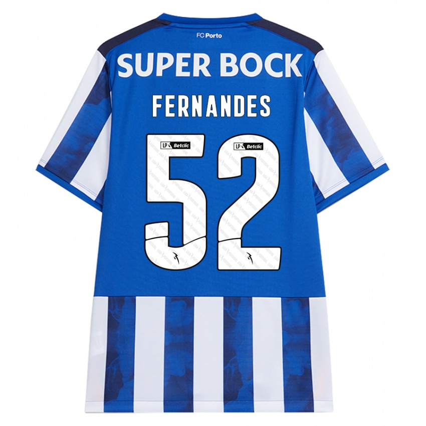 Kinder Martim Fernandes #52 Blau Weiß Heimtrikot Trikot 2024/25 T-Shirt Österreich