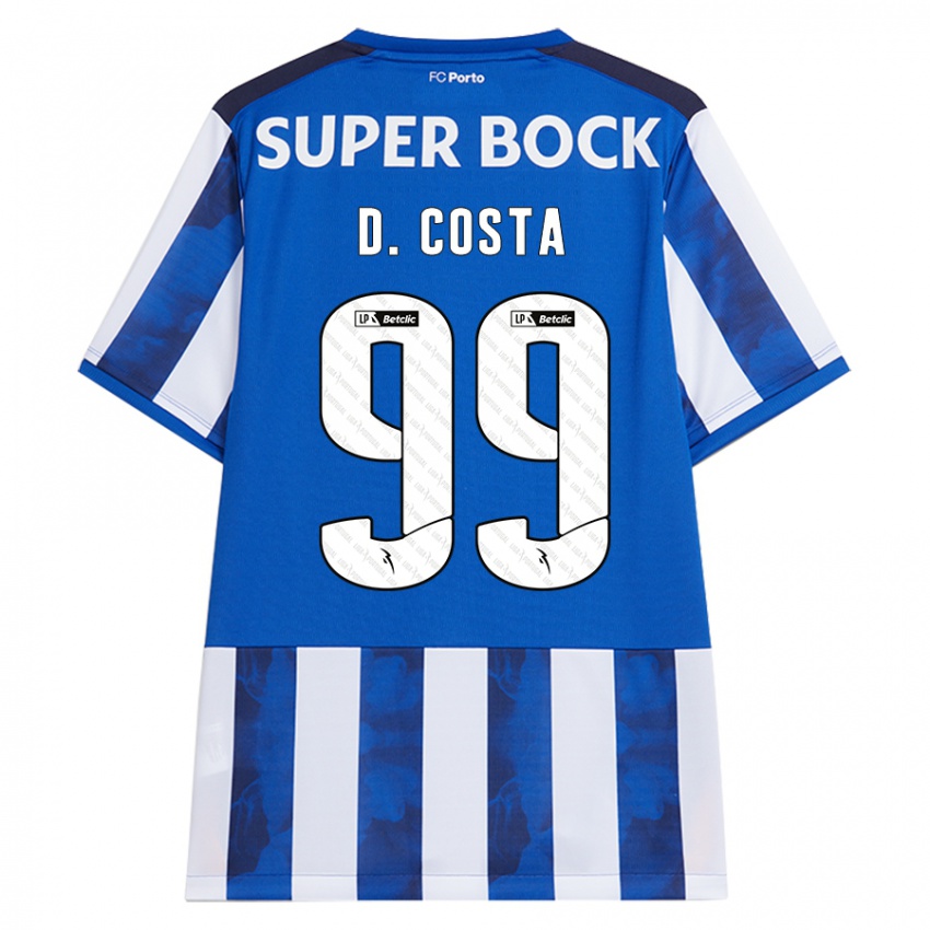 Kinder Diogo Costa #99 Blau Weiß Heimtrikot Trikot 2024/25 T-Shirt Österreich