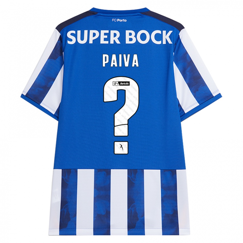 Kinder Gonçalo Paiva #0 Blau Weiß Heimtrikot Trikot 2024/25 T-Shirt Österreich