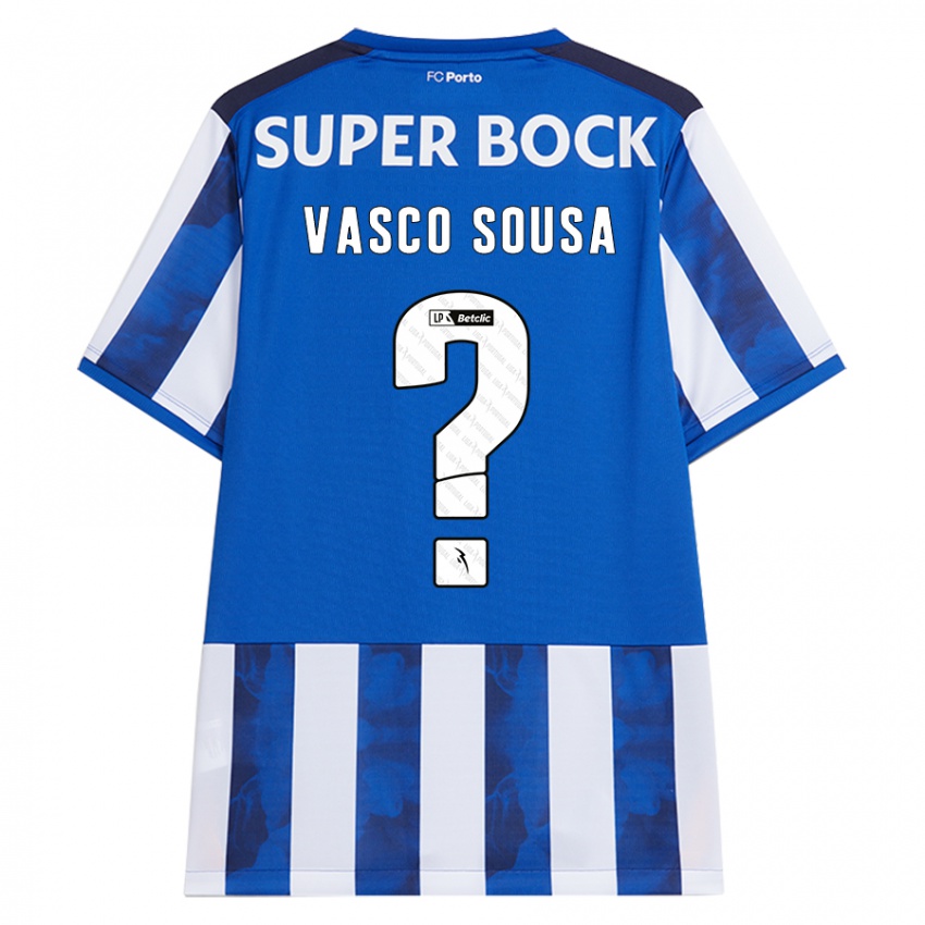 Kinder Vasco Sousa #0 Blau Weiß Heimtrikot Trikot 2024/25 T-Shirt Österreich