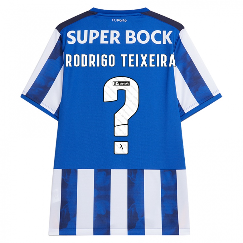 Kinder Rodrigo Teixeira #0 Blau Weiß Heimtrikot Trikot 2024/25 T-Shirt Österreich