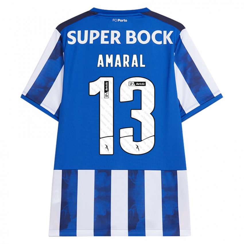 Kinder Fábio Amaral #13 Blau Weiß Heimtrikot Trikot 2024/25 T-Shirt Österreich