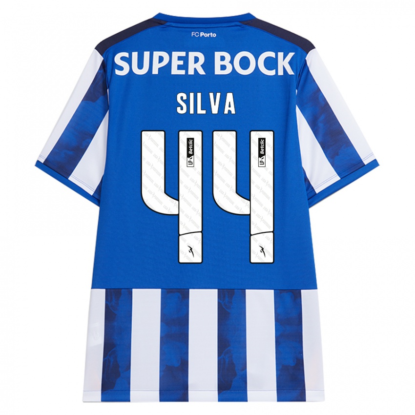 Kinder Felipe Silva #44 Blau Weiß Heimtrikot Trikot 2024/25 T-Shirt Österreich