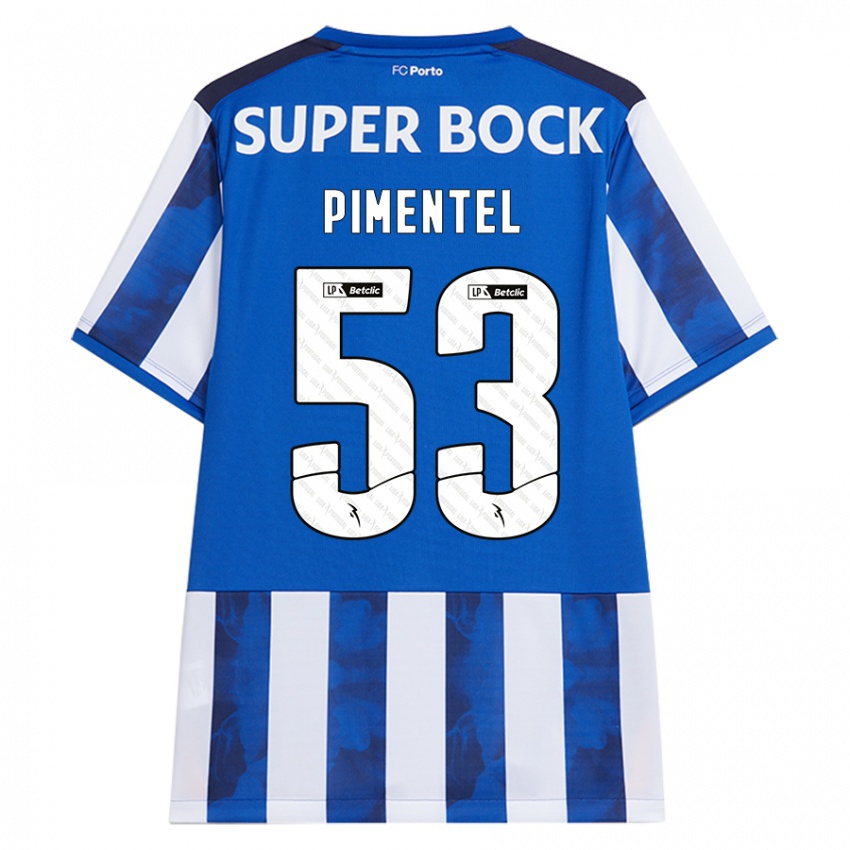 Kinder Eric Pimentel #53 Blau Weiß Heimtrikot Trikot 2024/25 T-Shirt Österreich