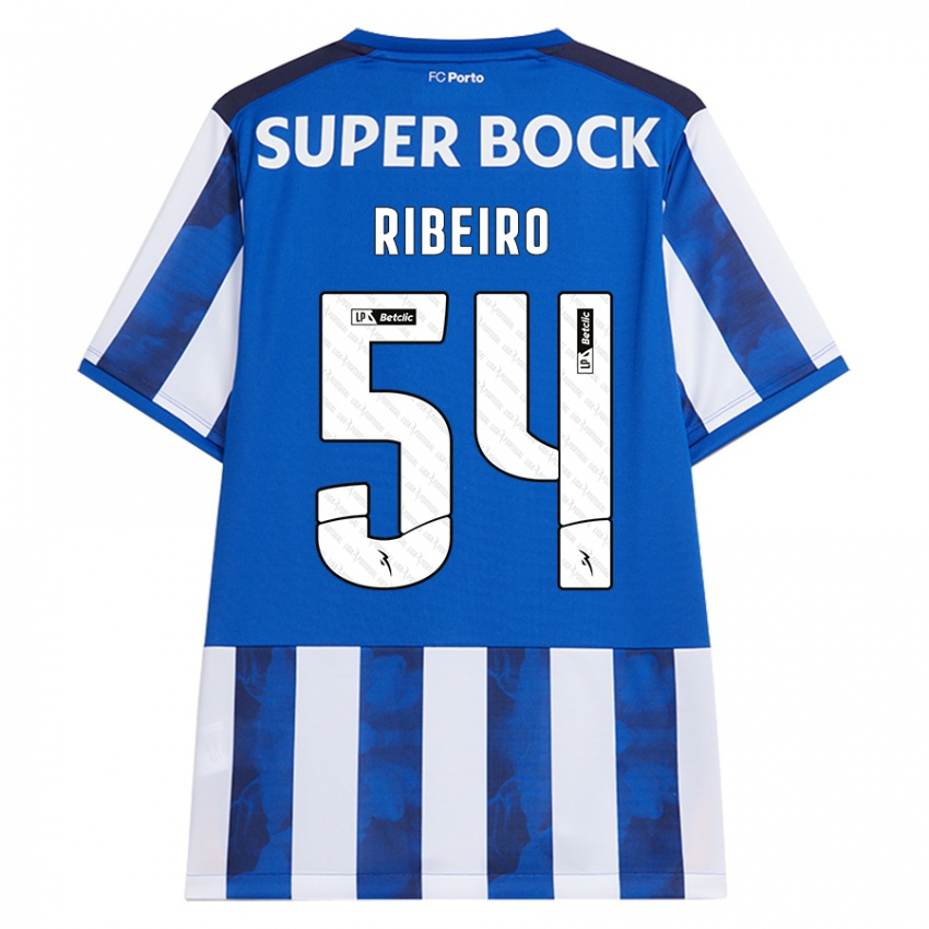 Kinder António Ribeiro #54 Blau Weiß Heimtrikot Trikot 2024/25 T-Shirt Österreich