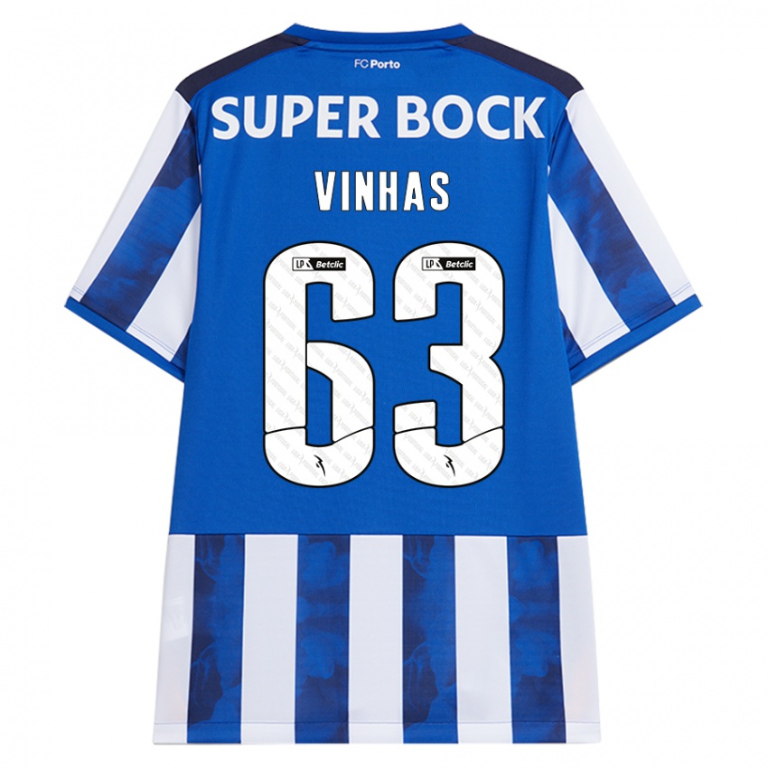 Kinder David Vinhas #63 Blau Weiß Heimtrikot Trikot 2024/25 T-Shirt Österreich