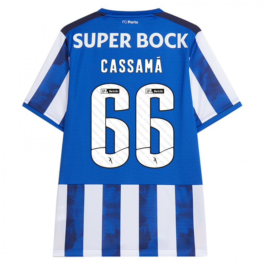 Kinder Adramane Cassamá #66 Blau Weiß Heimtrikot Trikot 2024/25 T-Shirt Österreich