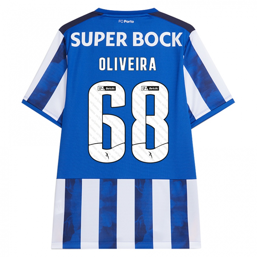 Kinder André Oliveira #68 Blau Weiß Heimtrikot Trikot 2024/25 T-Shirt Österreich