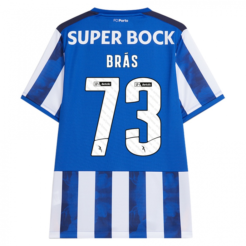 Kinder Gabriel Brás #73 Blau Weiß Heimtrikot Trikot 2024/25 T-Shirt Österreich