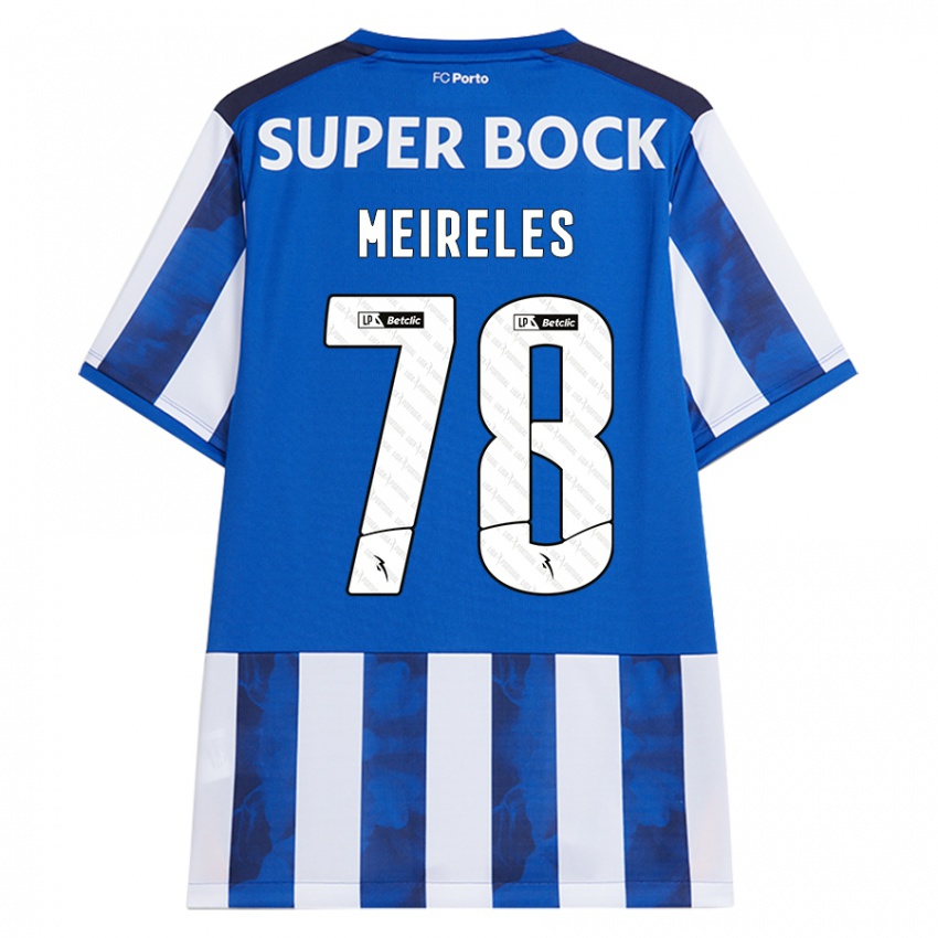 Kinder Jorge Meireles #78 Blau Weiß Heimtrikot Trikot 2024/25 T-Shirt Österreich