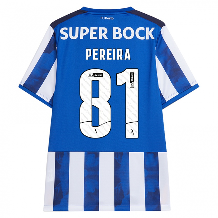 Kinder Martim Pereira #81 Blau Weiß Heimtrikot Trikot 2024/25 T-Shirt Österreich