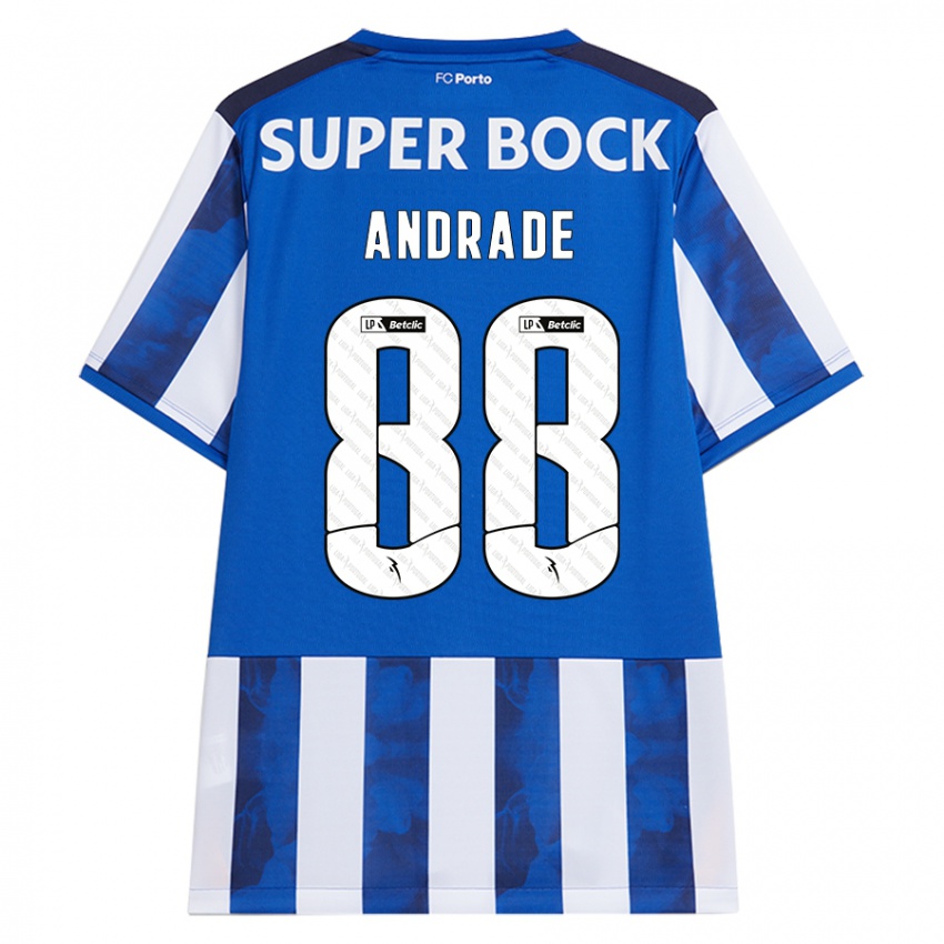 Kinder Domingos Andrade #88 Blau Weiß Heimtrikot Trikot 2024/25 T-Shirt Österreich