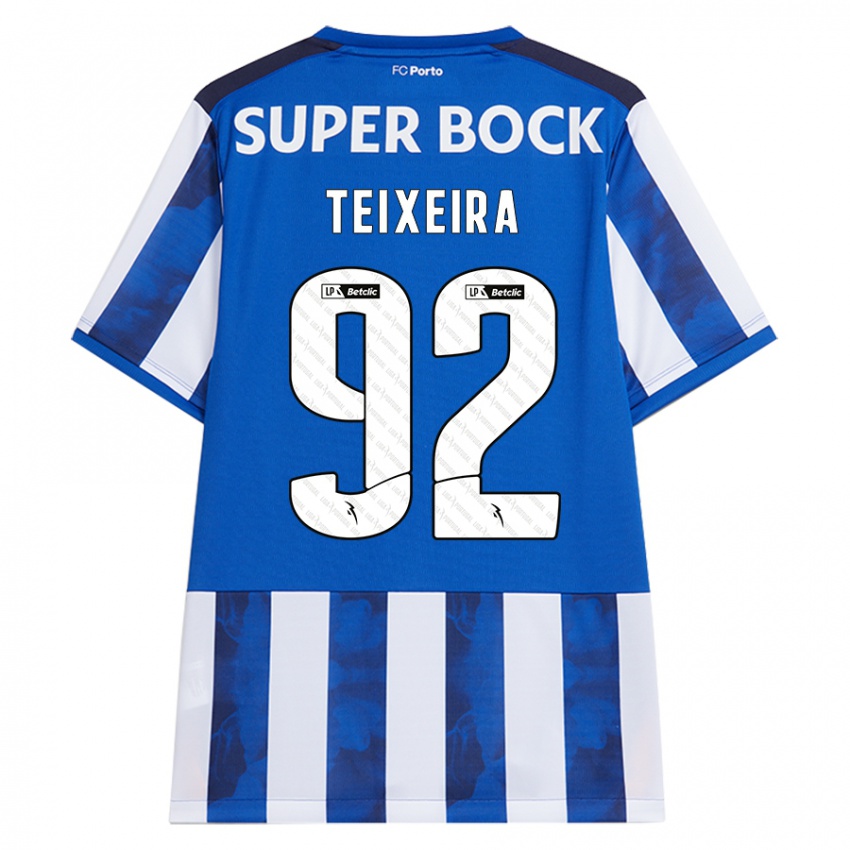 Kinder João Teixeira #92 Blau Weiß Heimtrikot Trikot 2024/25 T-Shirt Österreich