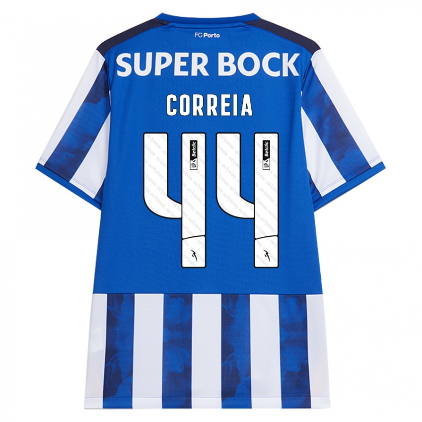 Kinder Romain Correia #44 Blau Weiß Heimtrikot Trikot 2024/25 T-Shirt Österreich