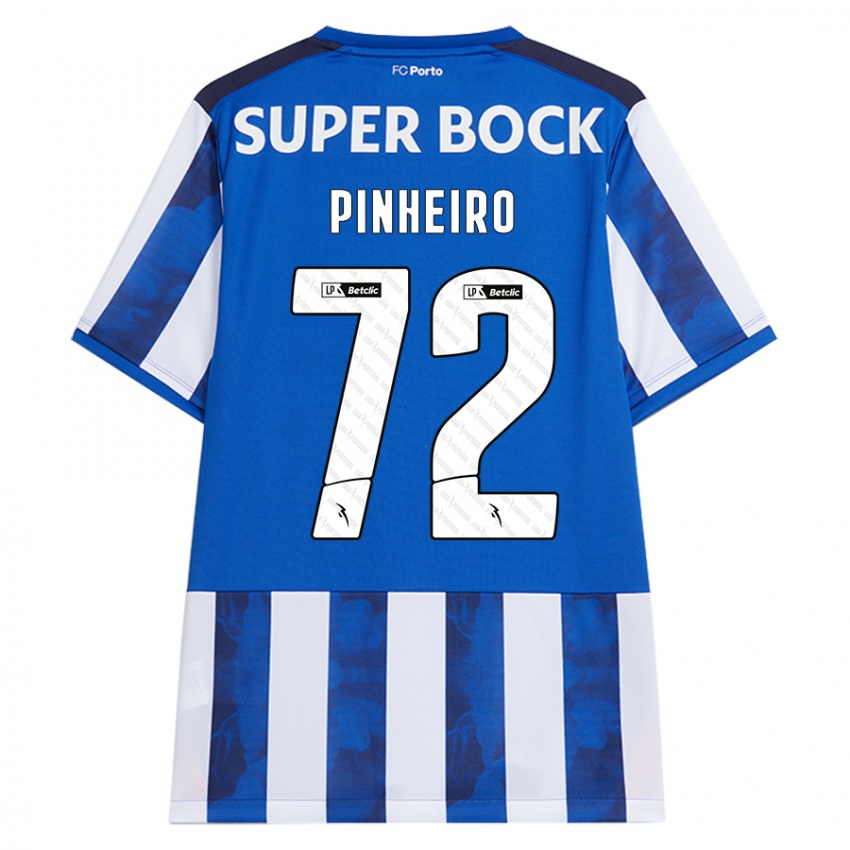 Kinder Rodrigo Pinheiro #72 Blau Weiß Heimtrikot Trikot 2024/25 T-Shirt Österreich