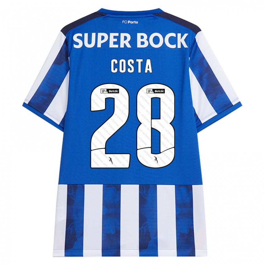 Kinder Bruno Costa #28 Blau Weiß Heimtrikot Trikot 2024/25 T-Shirt Österreich