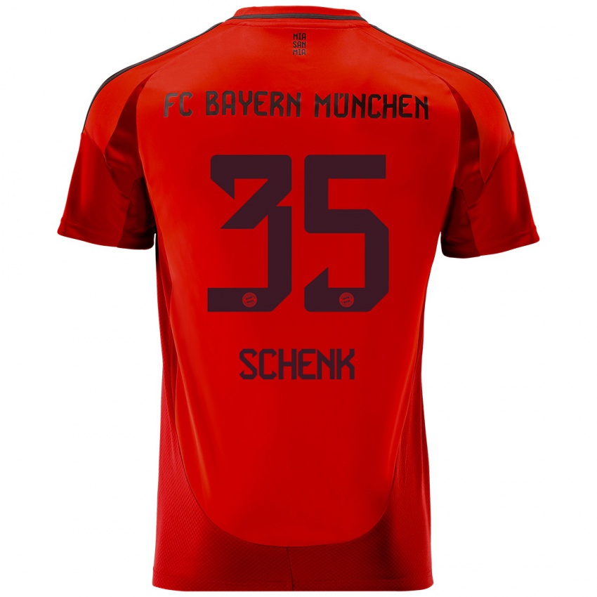 Kinder Johannes Schenk #35 Rot Heimtrikot Trikot 2024/25 T-Shirt Österreich