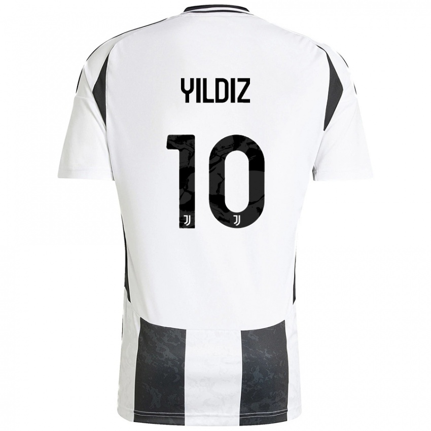 Kinder Kenan Yildiz #10 Weiß Schwarz Heimtrikot Trikot 2024/25 T-Shirt Österreich