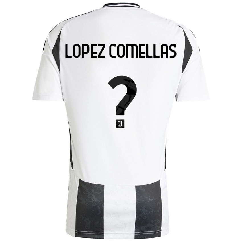 Kinder Ivan Lopez Comellas #0 Weiß Schwarz Heimtrikot Trikot 2024/25 T-Shirt Österreich