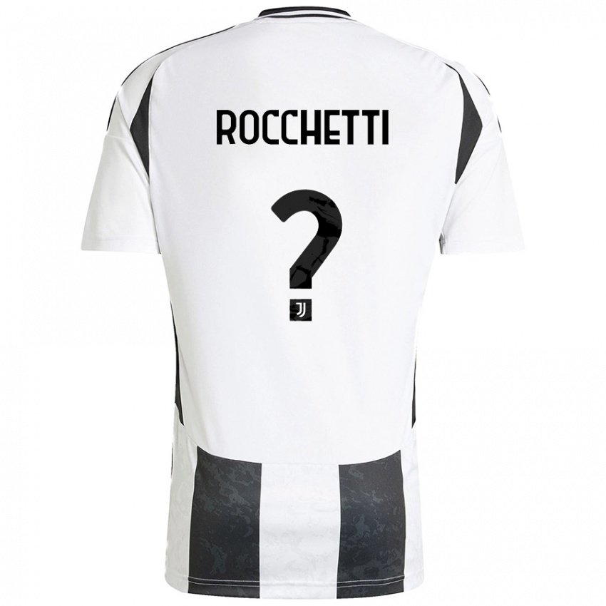 Kinder Edoardo Rocchetti #0 Weiß Schwarz Heimtrikot Trikot 2024/25 T-Shirt Österreich