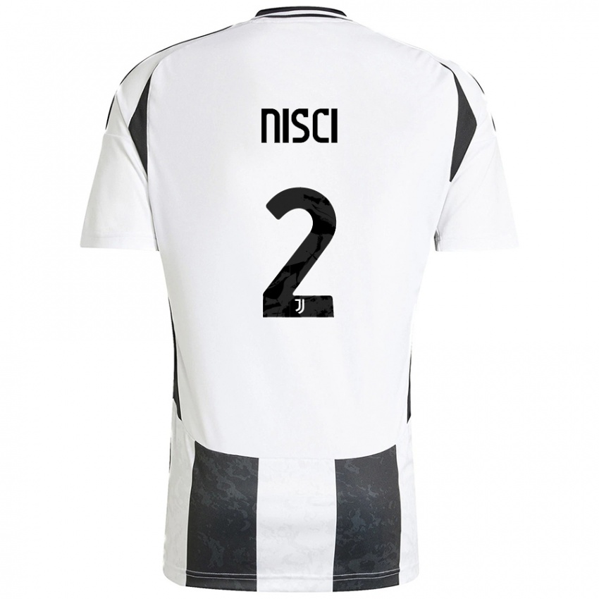 Kinder Alessandro Nisci #2 Weiß Schwarz Heimtrikot Trikot 2024/25 T-Shirt Österreich