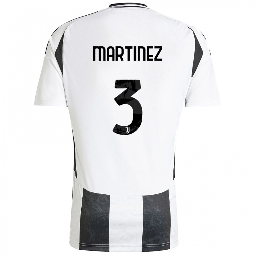 Kinder Bruno Martinez #3 Weiß Schwarz Heimtrikot Trikot 2024/25 T-Shirt Österreich